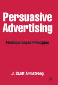 cover of the book Persuasive Advertising: Evidence-based Principles