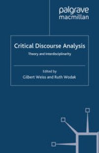 cover of the book Critical Discourse Analysis: Theory and Interdisciplinarity