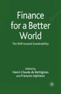 cover of the book Finance for a Better World: The Shift toward Sustainability