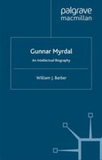 cover of the book Gunnar Myrdal: An Intellectual Biography