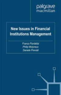 cover of the book New Issues in Financial Institutions Management