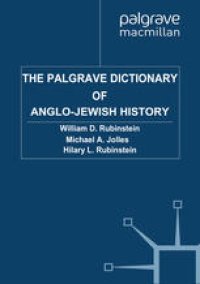 cover of the book The Palgrave Dictionary of Anglo-Jewish History