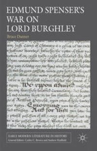 cover of the book Edmund Spenser’s War on Lord Burghley