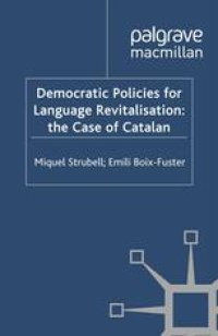 cover of the book Democratic Policies for Language Revitalisation: the Case of Catalan