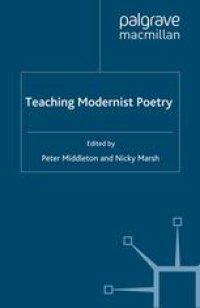 cover of the book Teaching Modernist Poetry