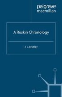 cover of the book A Ruskin Chronology