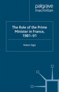 cover of the book The Role of the Prime Minister in France, 1981–91