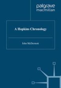 cover of the book A Hopkins Chronology