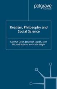 cover of the book Realism, Philosophy and Social Science