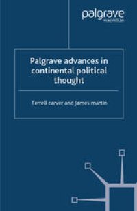 cover of the book Palgrave Advances in Continental Political Thought