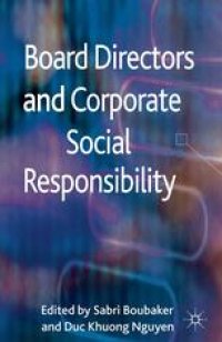 cover of the book Board Directors and Corporate Social Responsibility