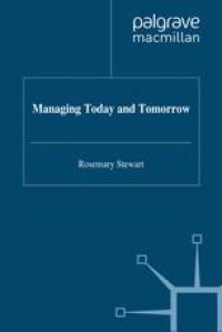 cover of the book Managing Today and Tomorrow