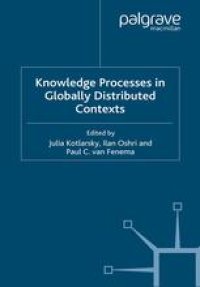 cover of the book Knowledge Processes in Globally Distributed Contexts