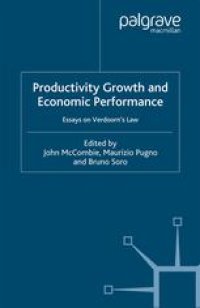 cover of the book Productivity Growth and Economic Performance: Essays on Verdoorn’s Law