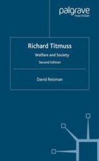 cover of the book Richard Titmuss: Welfare and Society