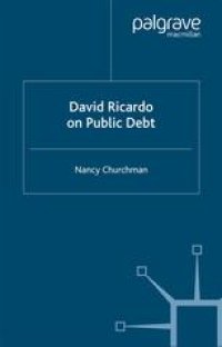 cover of the book David Ricardo on Public Debt