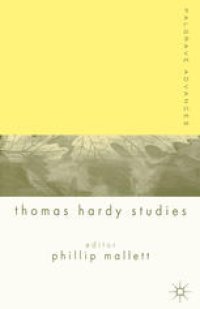 cover of the book Palgrave Advances in Thomas Hardy Studies