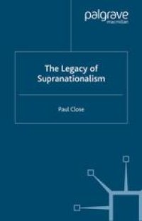 cover of the book The Legacy of Supranationalism