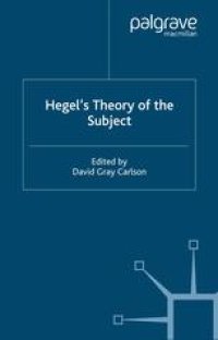 cover of the book Hegel’s Theory of the Subject