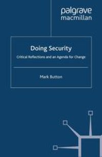 cover of the book Doing Security: Critical Reflections and an Agenda for Change