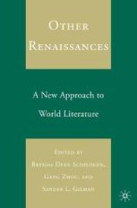 cover of the book Other Renaissances: A New Approach to World Literature