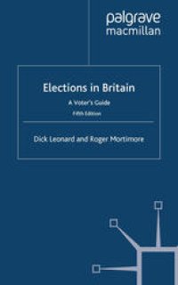 cover of the book Elections in Britain: A Voter’s Guide