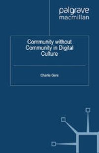 cover of the book Community without Community in Digital Culture