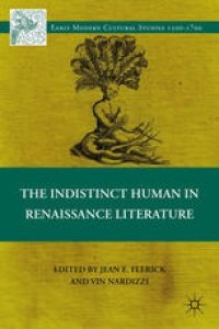 cover of the book The Indistinct Human in Renaissance Literature