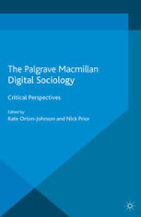 cover of the book Digital Sociology: Critical Perspectives