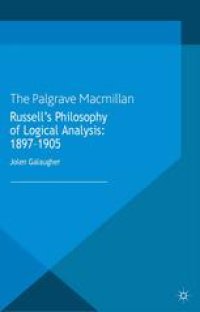 cover of the book Russell’s Philosophy of Logical Analysis: 1897–1905