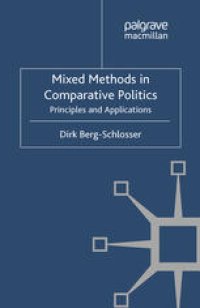 cover of the book Mixed Methods in Comparative Politics: Principles and Applications