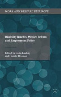 cover of the book Disability Benefits, Welfare Reform and Employment Policy