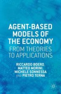 cover of the book Agent-based Models of the Economy: From Theories to Applications