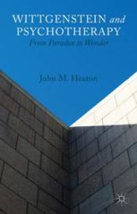 cover of the book Wittgenstein and Psychotherapy: From Paradox to Wonder