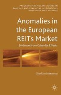 cover of the book Anomalies in the European REITs Market: Evidence from Calendar Effects