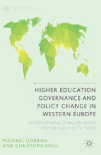 cover of the book Higher Education Governance and Policy Change in Western Europe: International Challenges to Historical Institutions