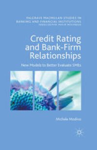 cover of the book Credit Rating and Bank-Firm Relationships: New Models to Better Evaluate SMEs