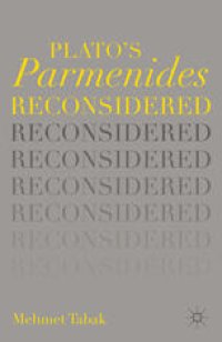 cover of the book Plato’s Parmenides Reconsidered