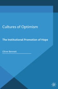 cover of the book Cultures of Optimism: The Institutional Promotion of Hope