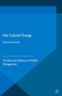 cover of the book Fast Cultural Change: The Role and Influence of Middle Management