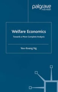 cover of the book Welfare Economics: Towards a More Complete Analysis