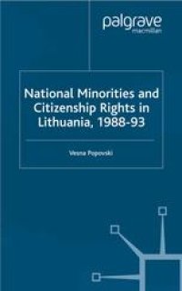 cover of the book National Minorities and Citizenship Rights in Lithuania, 1988–93