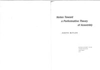 cover of the book Notes Toward a Performative Theory of Assembly