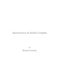 cover of the book Apontamentos de Análise Complexa