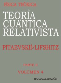 cover of the book Teoría Cuántica Relativista Vol. 4 p 2