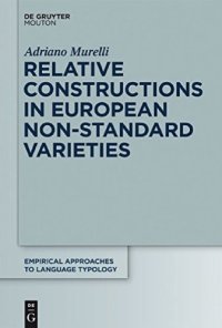 cover of the book Relative Constructions in European Non-Standard Varieties