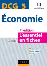 cover of the book DCG 5 Economie - 4e éd. - L’essentiel en fiches