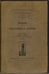 cover of the book Traité de stylistique latine