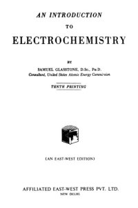 cover of the book An introduction to electrochemistry