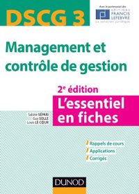 cover of the book DSCG 3 Management et contrôle de gestion - L’essentiel en fiches